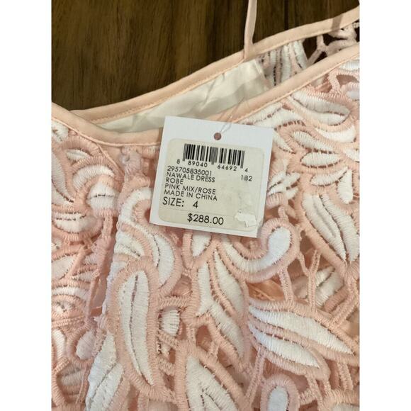 Club Monaco NAWALE DRESS ROBE PINK MIX/ROSE floral tier lace Mini dress nwt 4 - Picture 9 of 15